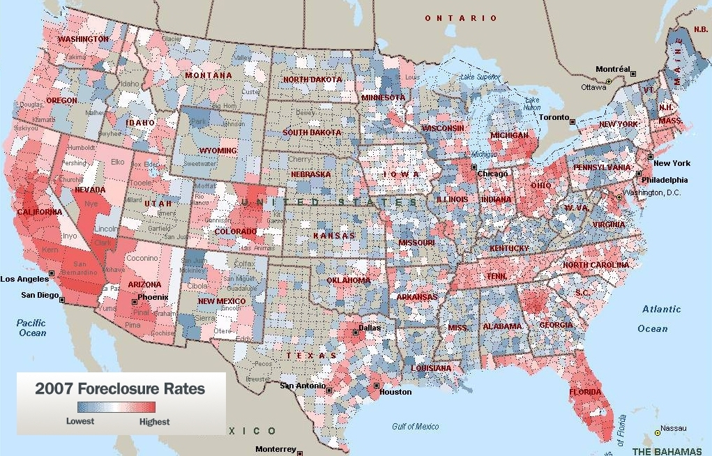 [Foreclosure Map In U.S]